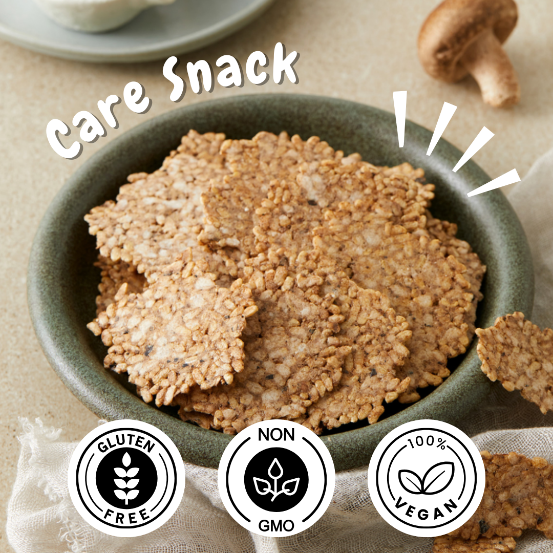 Korean Mushroom Brown Rice Chips Set (Shiitake, Wood Ear, Enoki)