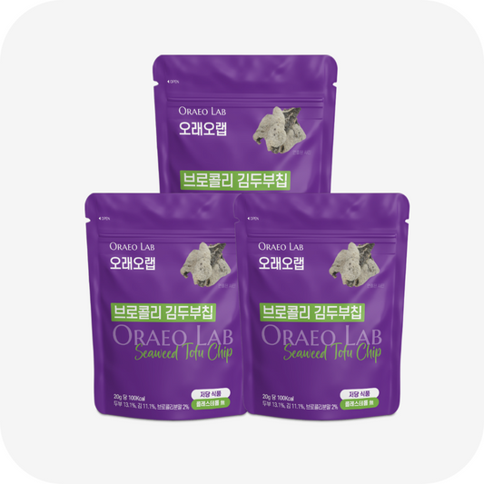 Korean Broccoli Seaweed Tofu Chips